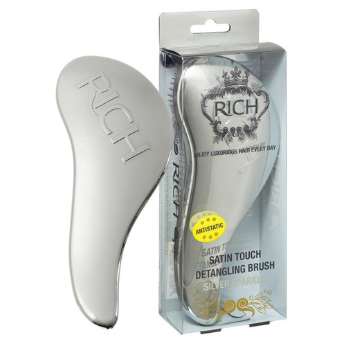 Satin Touch Detangling Brush Silver Sparkle Щетка для волос серебрянная