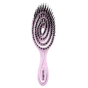 Detangling bio hair brush with natural boar bristle Lilac Подвижная био-расческа для волос c натуральной щетиной сиреневая