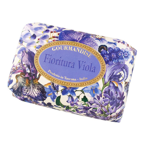 Мыло натуральное парфюмированное фиолетовые цветы