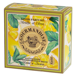 Мыло натуральное парфюмированное мята и лимон