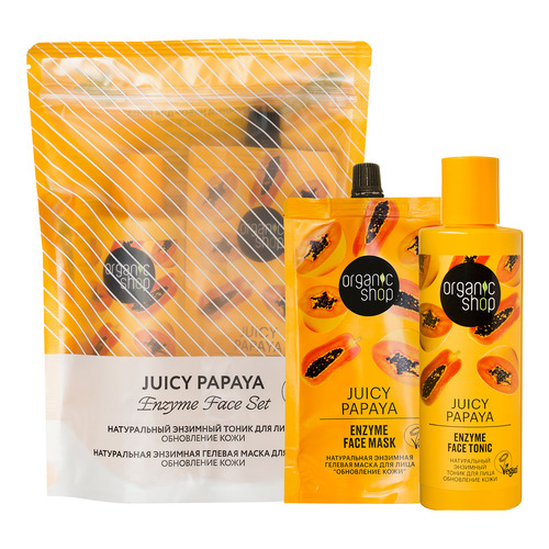 Enzyme Face Set Juicy Papaya Подарочный обновляющий набор для лица